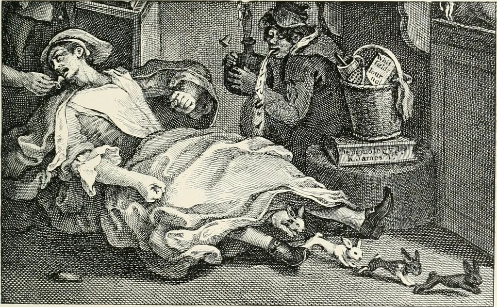 An illustration from Die Karikatur und Satire in der Medizin : mediko-kunsthistorische Studie, 1921, leaf 330