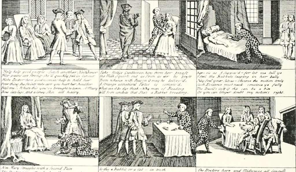 An illustration from Die Karikatur und Satire in der Medizin : mediko-kunsthistorische Studie, 1921, leaf 331
