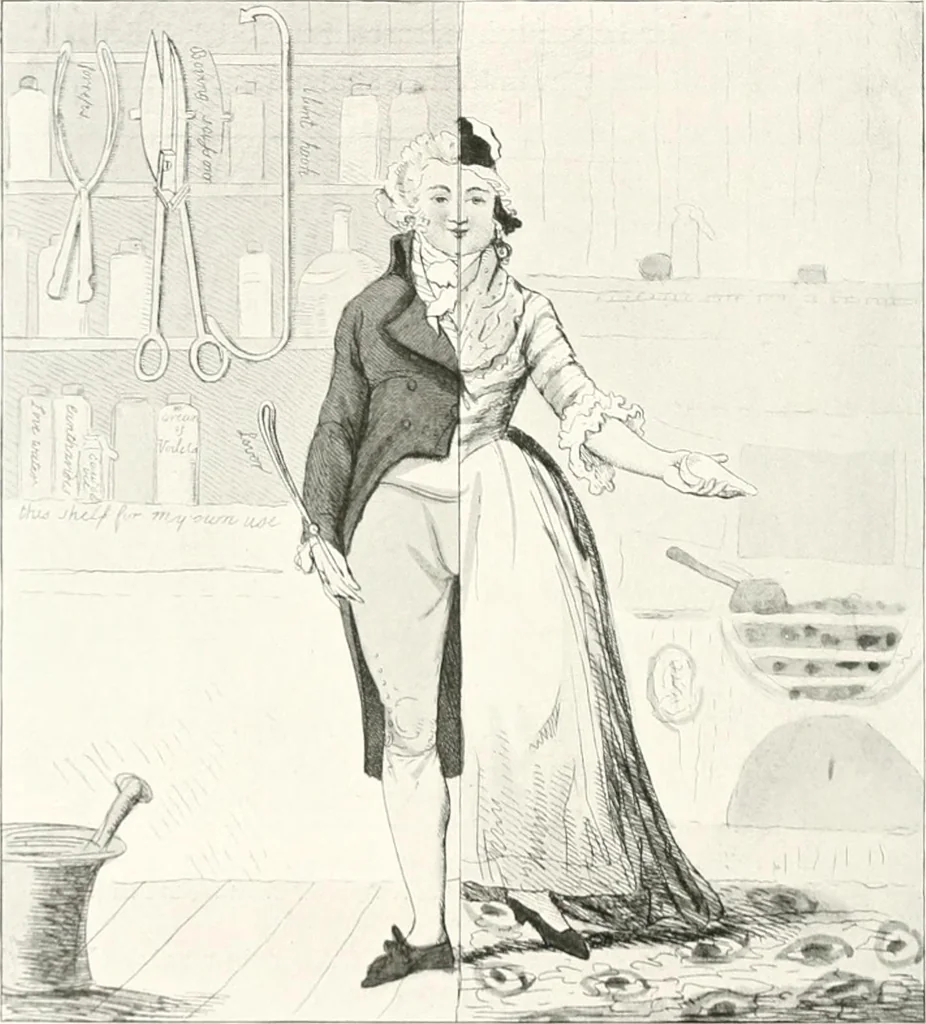 An illustration from Die Karikatur und Satire in der Medizin : mediko-kunsthistorische Studie, 1921, leaf 335