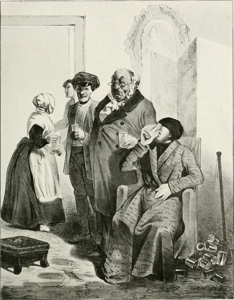 An illustration from Die Karikatur und Satire in der Medizin : mediko-kunsthistorische Studie, 1921, leaf 340
