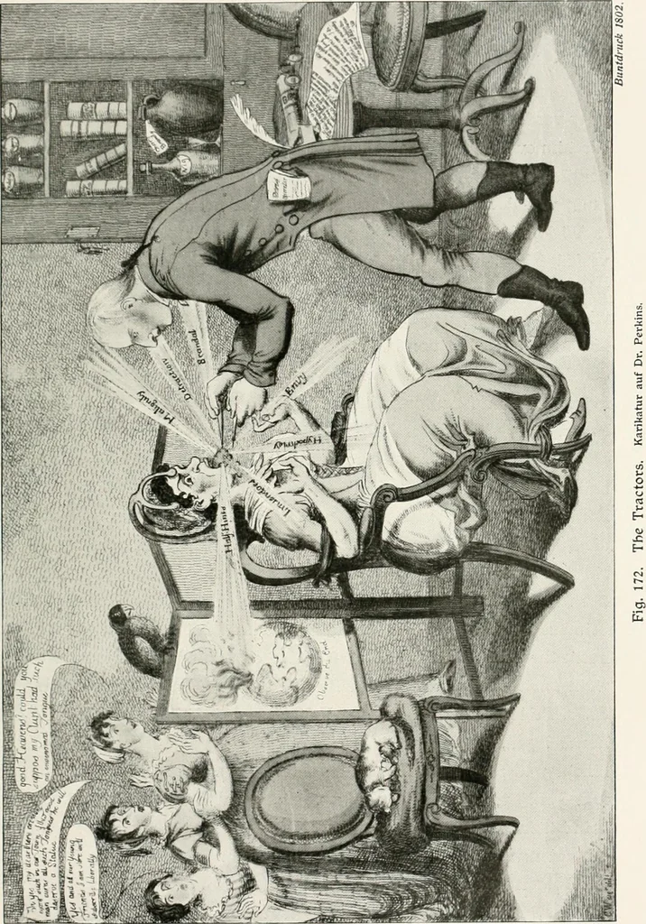 An illustration from Die Karikatur und Satire in der Medizin : mediko-kunsthistorische Studie, 1921, leaf 344