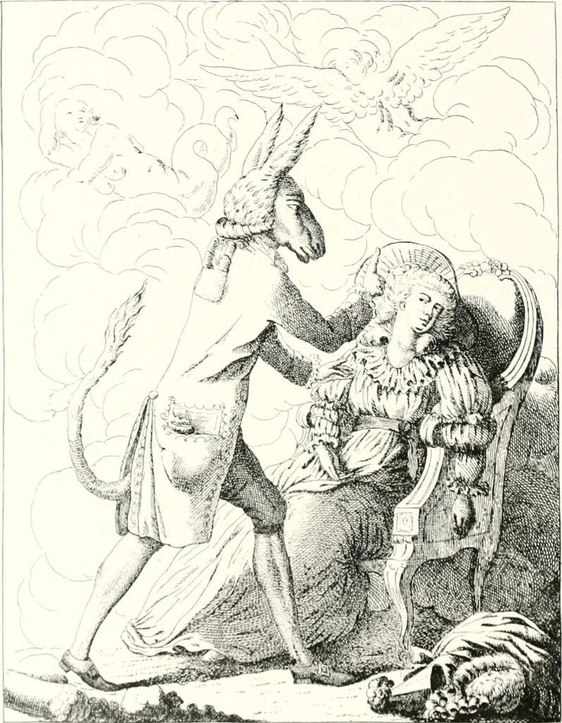 An illustration from Die Karikatur und Satire in der Medizin : mediko-kunsthistorische Studie, 1921, leaf 355