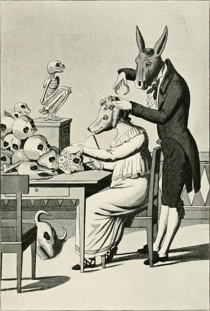 An illustration from Die Karikatur und Satire in der Medizin : mediko-kunsthistorische Studie, 1921, leaf 368