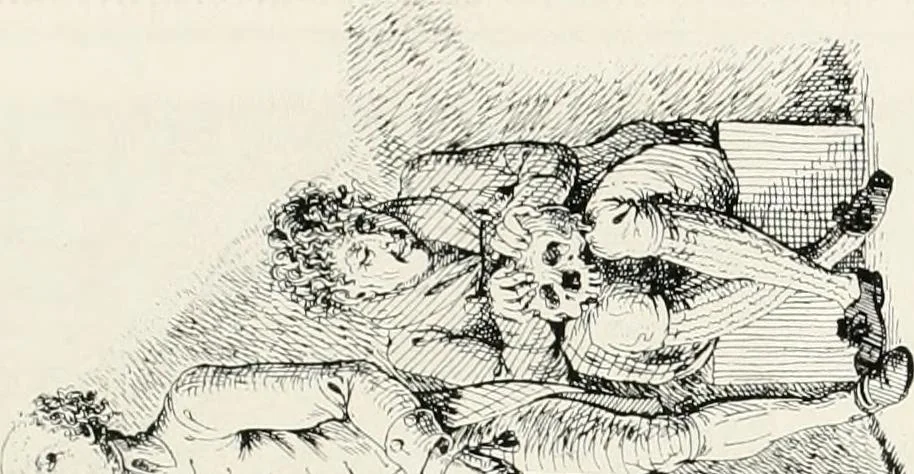 An illustration from Die Karikatur und Satire in der Medizin : mediko-kunsthistorische Studie, 1921, leaf 370