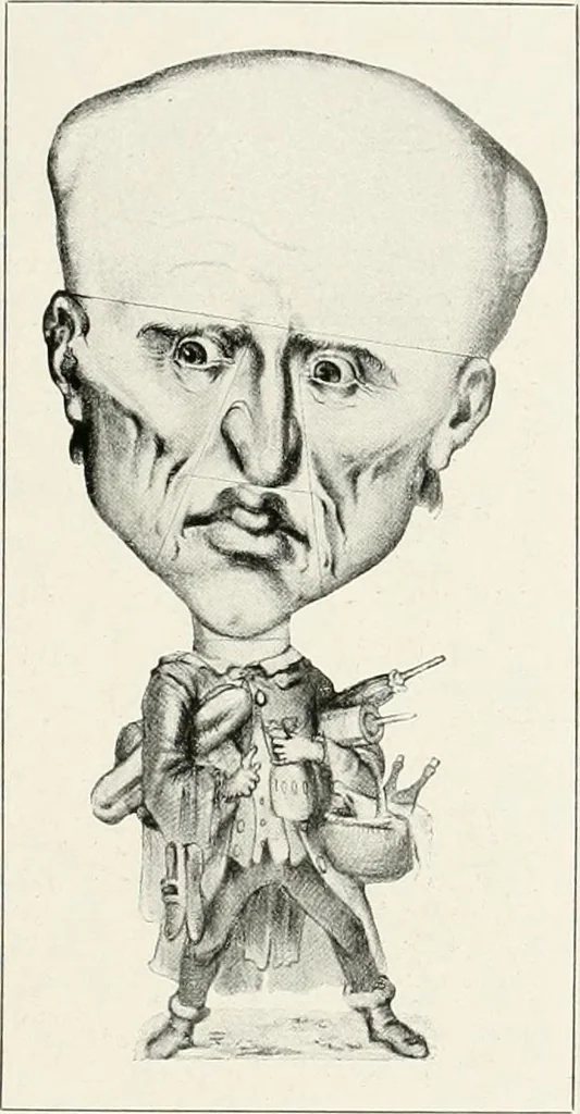 An illustration from Die Karikatur und Satire in der Medizin : mediko-kunsthistorische Studie, 1921, leaf 374