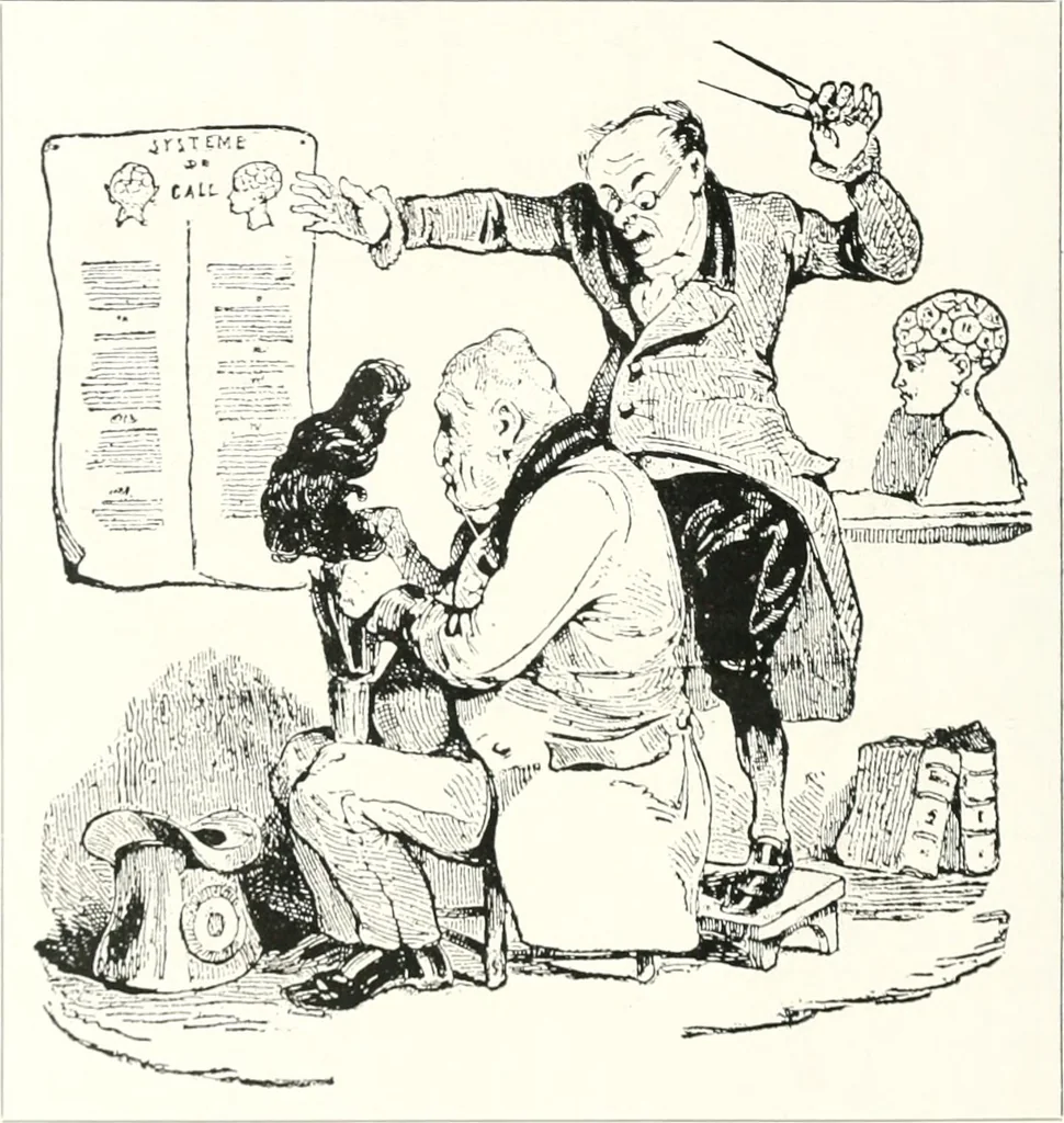 An illustration from Die Karikatur und Satire in der Medizin : mediko-kunsthistorische Studie, 1921, leaf 377