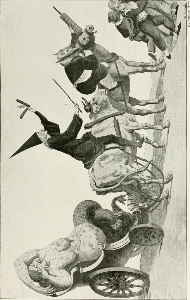 An illustration from Die Karikatur und Satire in der Medizin : mediko-kunsthistorische Studie, 1921, leaf 392