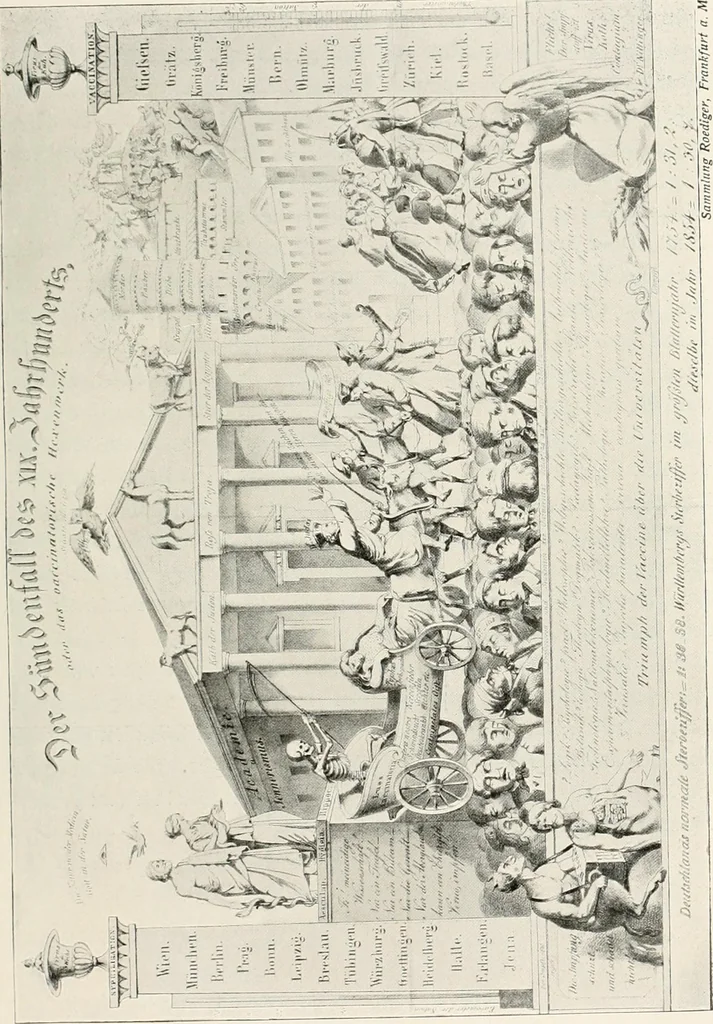 An illustration from Die Karikatur und Satire in der Medizin : mediko-kunsthistorische Studie, 1921, leaf 400