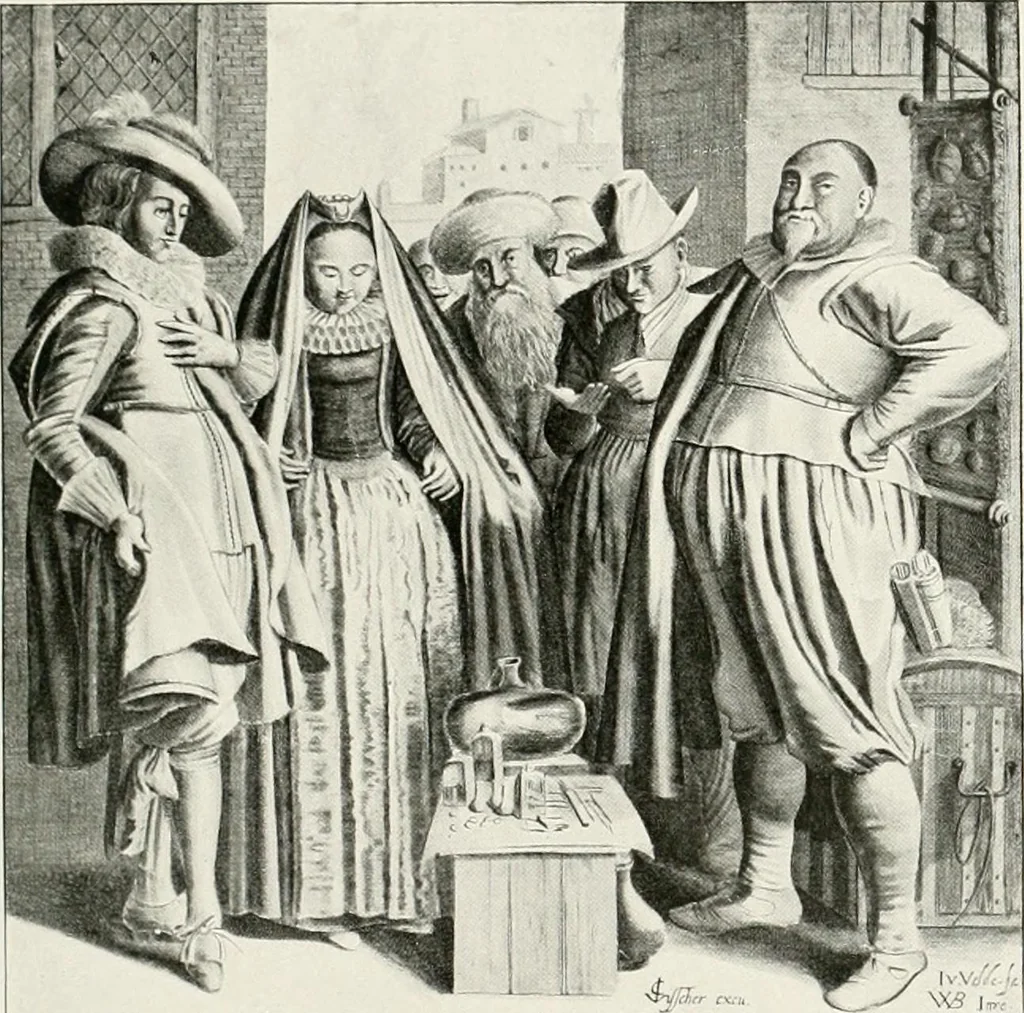 An illustration from Die Karikatur und Satire in der Medizin : mediko-kunsthistorische Studie, 1921, leaf 406