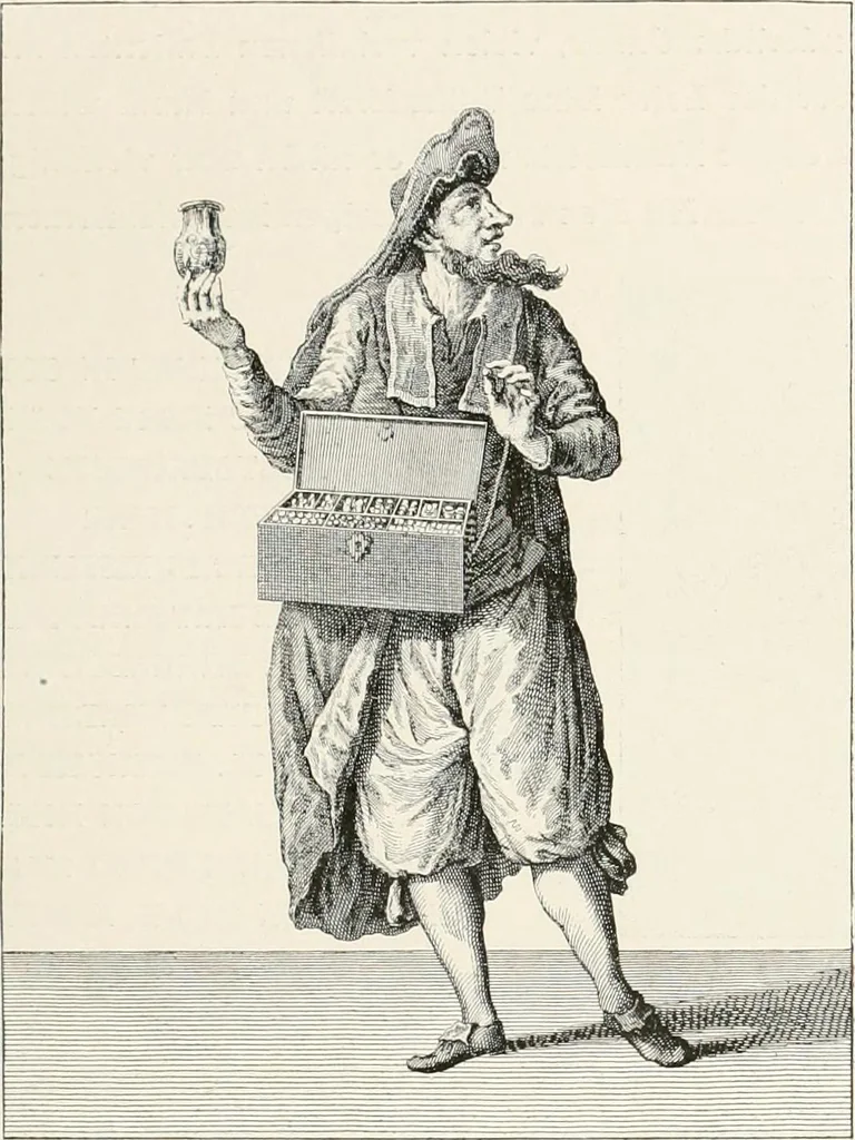 An illustration from Die Karikatur und Satire in der Medizin : mediko-kunsthistorische Studie, 1921, leaf 410