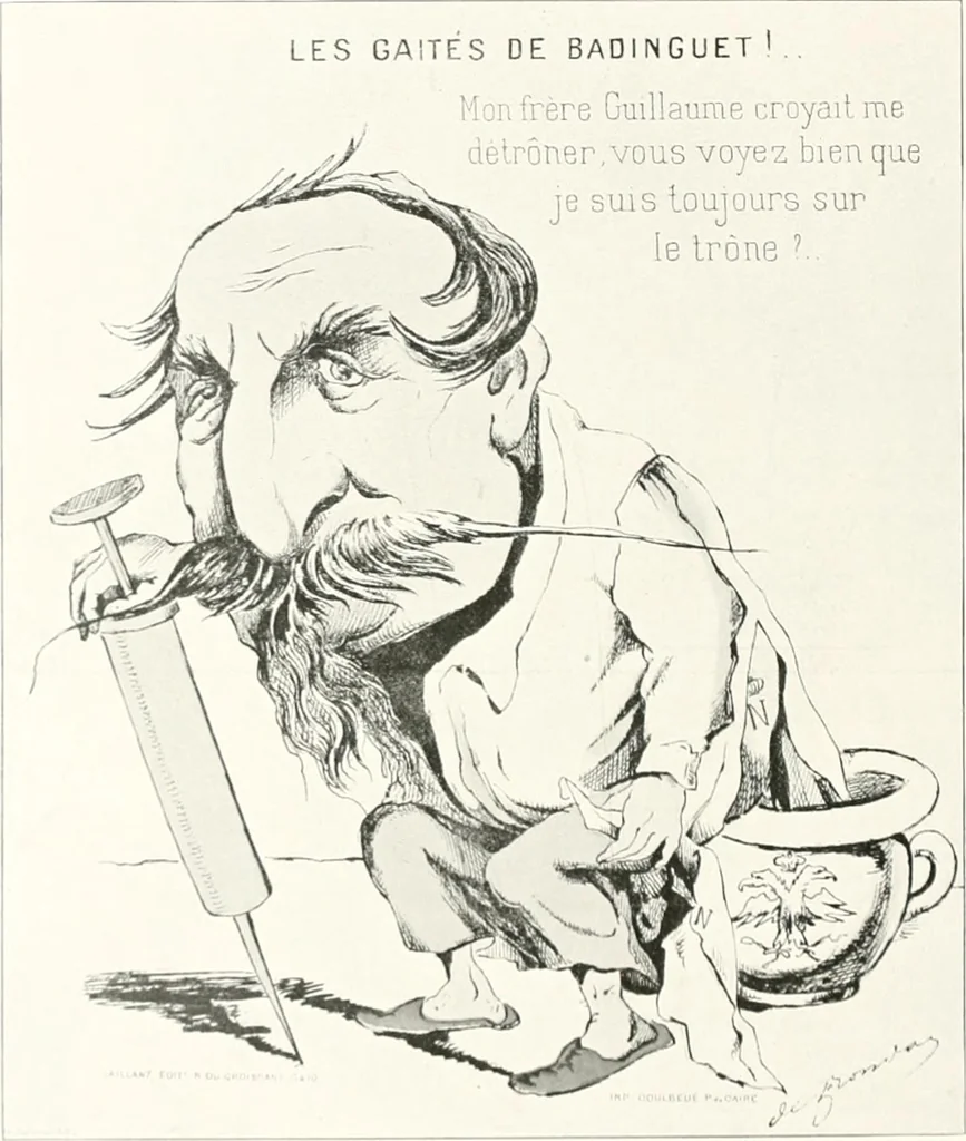 An illustration from Die Karikatur und Satire in der Medizin : mediko-kunsthistorische Studie, 1921, leaf 419