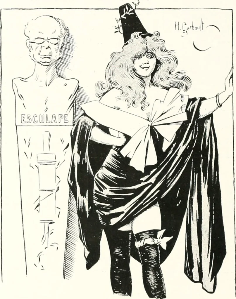 An illustration from Die Karikatur und Satire in der Medizin : mediko-kunsthistorische Studie, 1921, leaf 427
