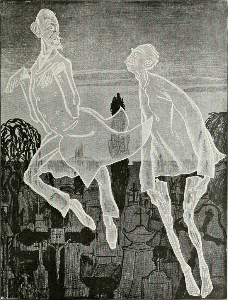 An illustration from Die Karikatur und Satire in der Medizin : mediko-kunsthistorische Studie, 1921, leaf 428
