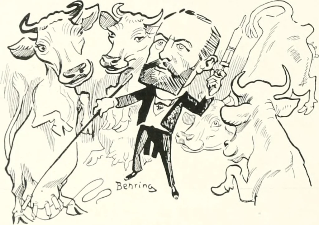 An illustration from Die Karikatur und Satire in der Medizin : mediko-kunsthistorische Studie, 1921, leaf 433