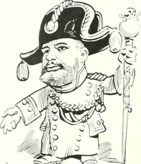 An illustration from Die Karikatur und Satire in der Medizin : mediko-kunsthistorische Studie, 1921, leaf 439