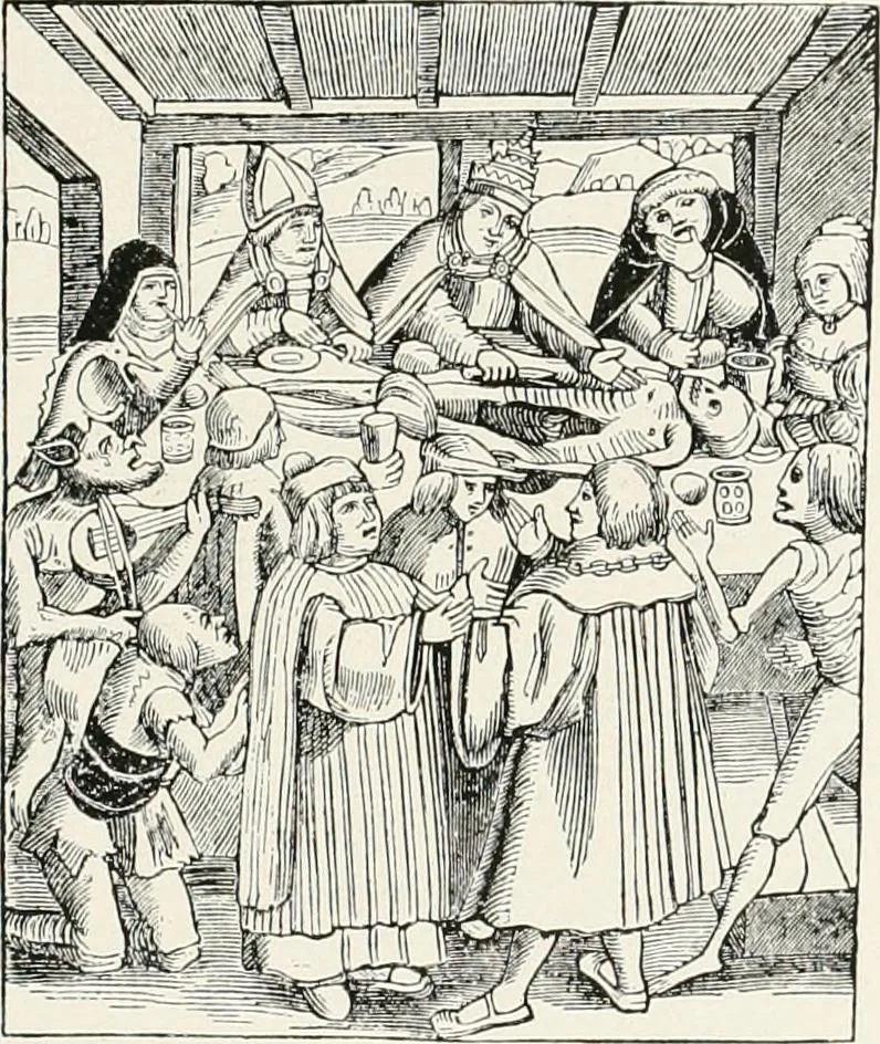 An illustration from Die Karikatur und Satire in der Medizin : mediko-kunsthistorische Studie, 1921, leaf 66
