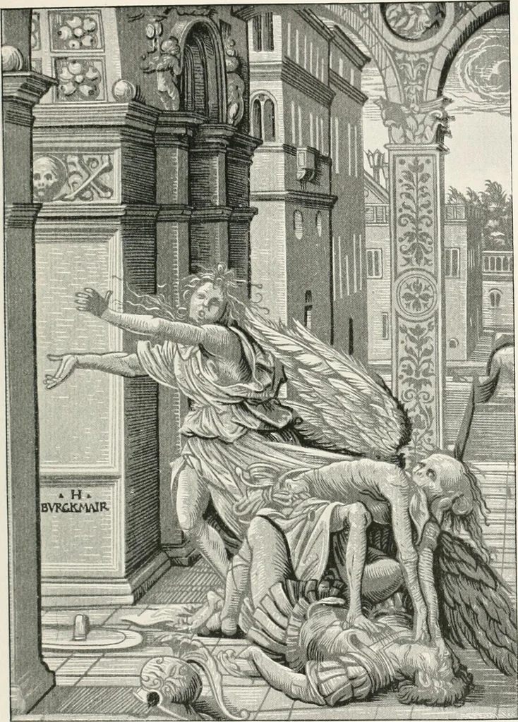 An illustration from Die Karikatur und Satire in der Medizin : mediko-kunsthistorische Studie, 1921, leaf 70