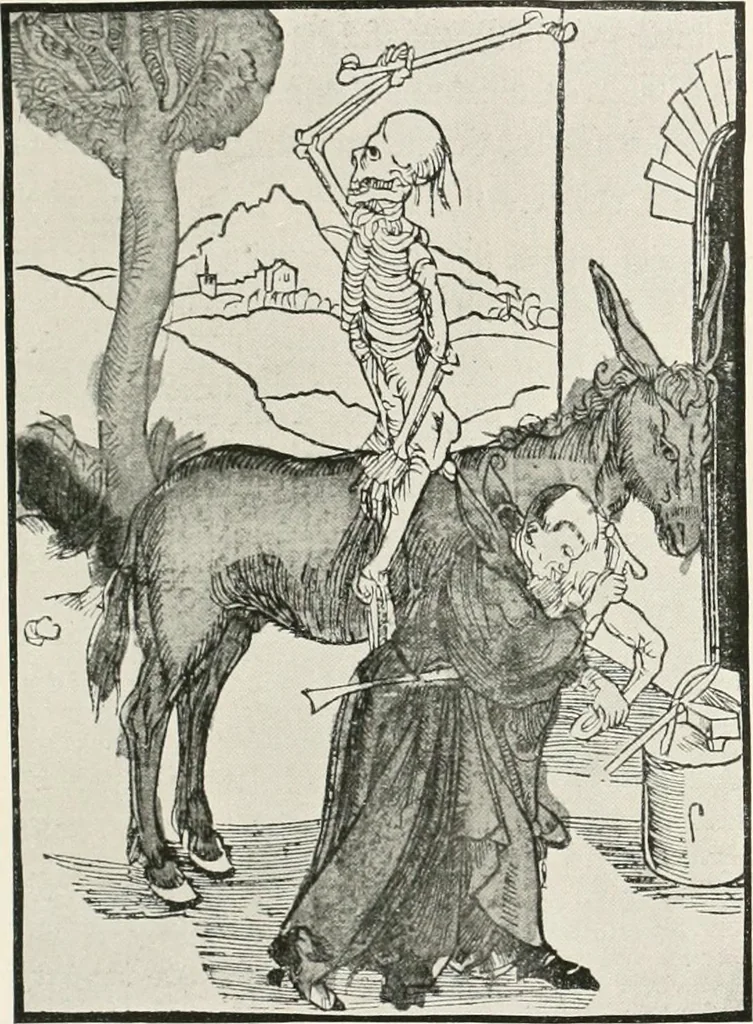An illustration from Die Karikatur und Satire in der Medizin : mediko-kunsthistorische Studie, 1921, leaf 72