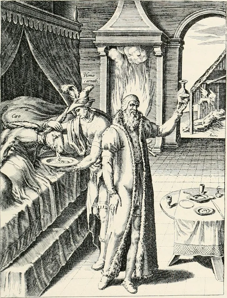 An illustration from Die Karikatur und Satire in der Medizin : mediko-kunsthistorische Studie, 1921, leaf 92