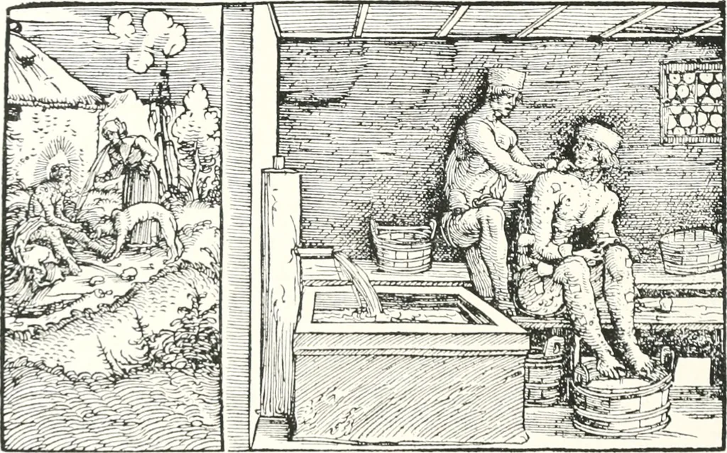 An illustration from Die Karikatur und Satire in der Medizin : mediko-kunsthistorische Studie, 1921, leaf 97