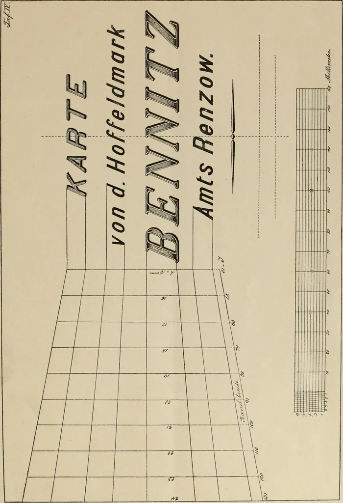 An illustration from Die Kartenschrift : Anleitung zum Schreiben derselben für kartografische und technische Zwecke, 1903, leaf 16