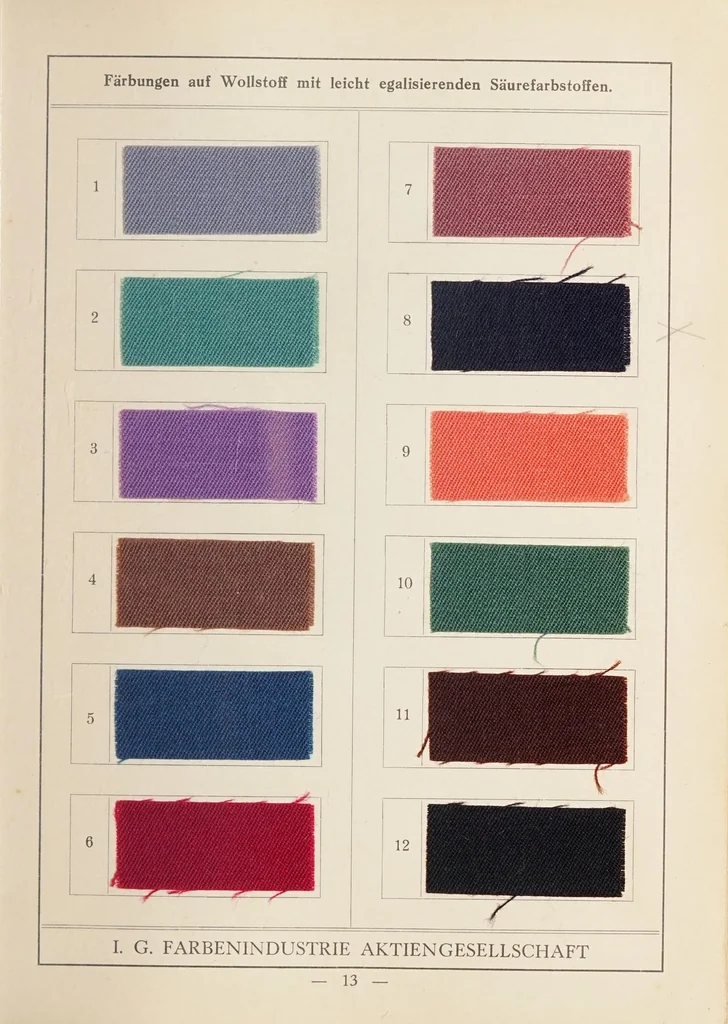 An illustration from Die Kleiderfärberei., 1928, leaf 21
