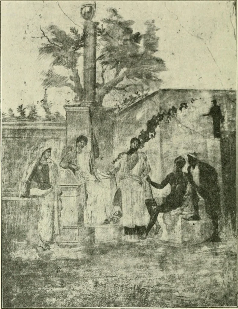 An illustration from Die Komposition der pompejanischen Wandgemälde, 1909, leaf 114
