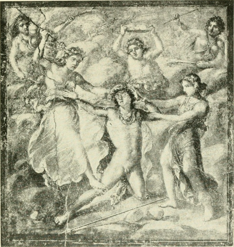An illustration from Die Komposition der pompejanischen Wandgemälde, 1909, leaf 225