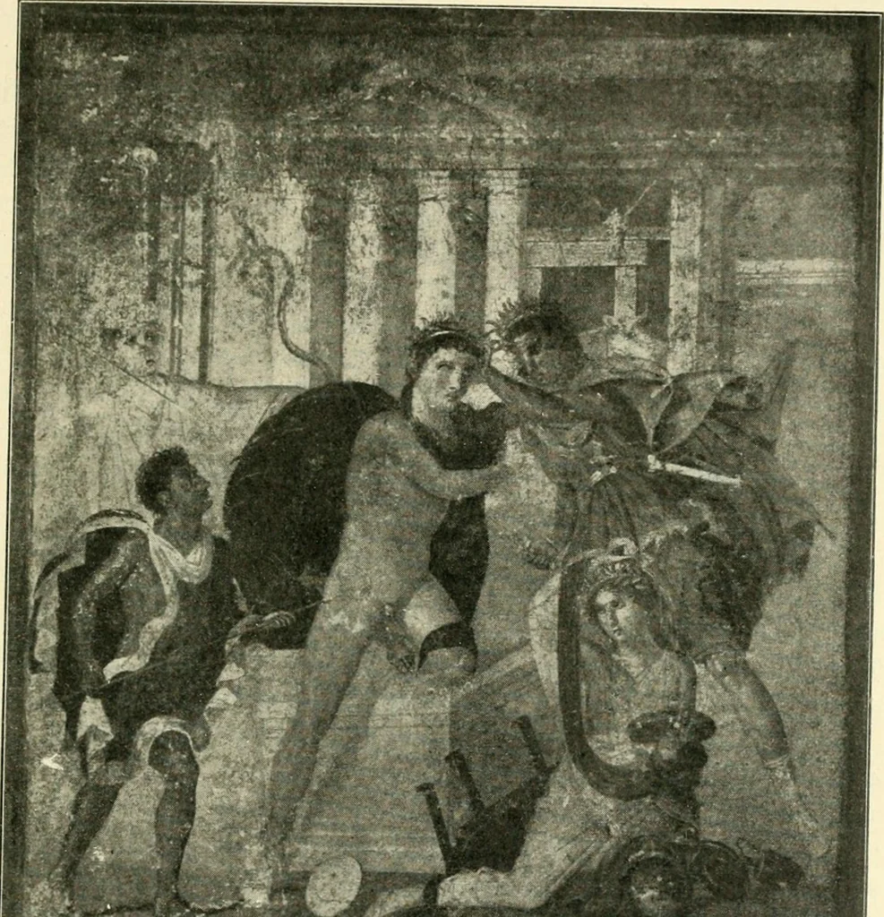 An illustration from Die Komposition der pompejanischen Wandgemälde, 1909, leaf 267