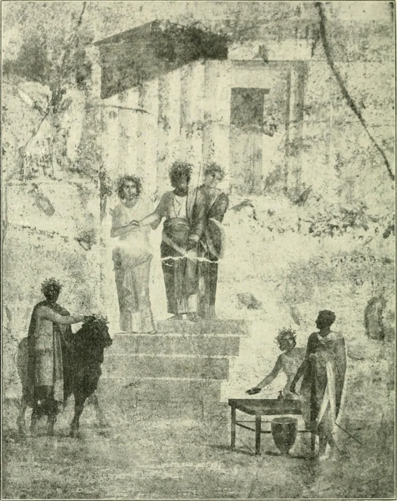 An illustration from Die Komposition der pompejanischen Wandgemälde, 1909, leaf 96