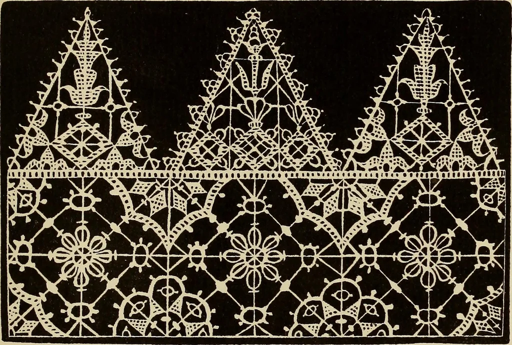 An illustration from Die Krone der kunstfertigen Frauen : Musterbuch, 1691 [i.e. 1601], 1891, leaf 100