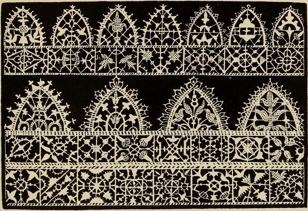 An illustration from Die Krone der kunstfertigen Frauen : Musterbuch, 1691 [i.e. 1601], 1891, leaf 102