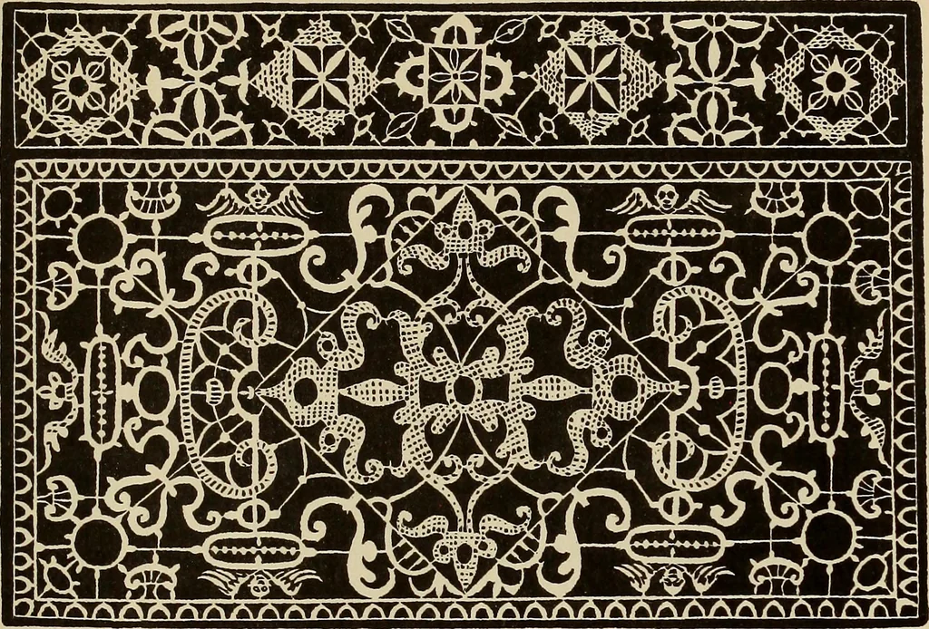 An illustration from Die Krone der kunstfertigen Frauen : Musterbuch, 1691 [i.e. 1601], 1891, leaf 106