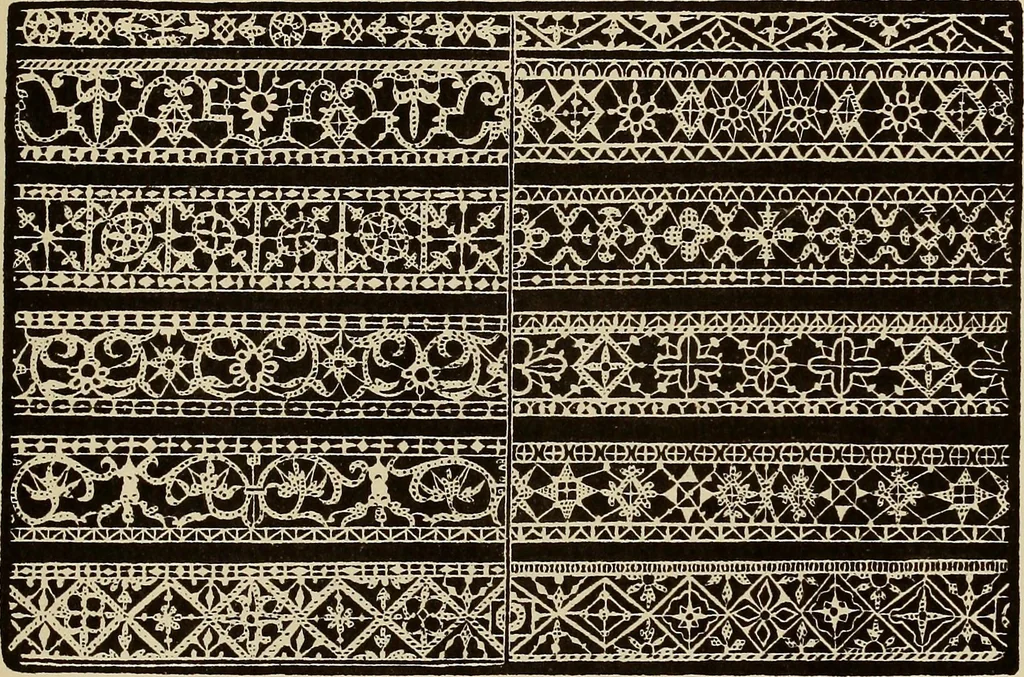 An illustration from Die Krone der kunstfertigen Frauen : Musterbuch, 1691 [i.e. 1601], 1891, leaf 110