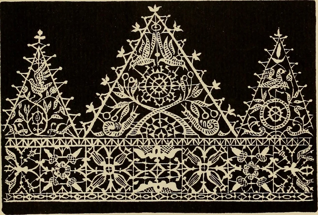 An illustration from Die Krone der kunstfertigen Frauen : Musterbuch, 1691 [i.e. 1601], 1891, leaf 114