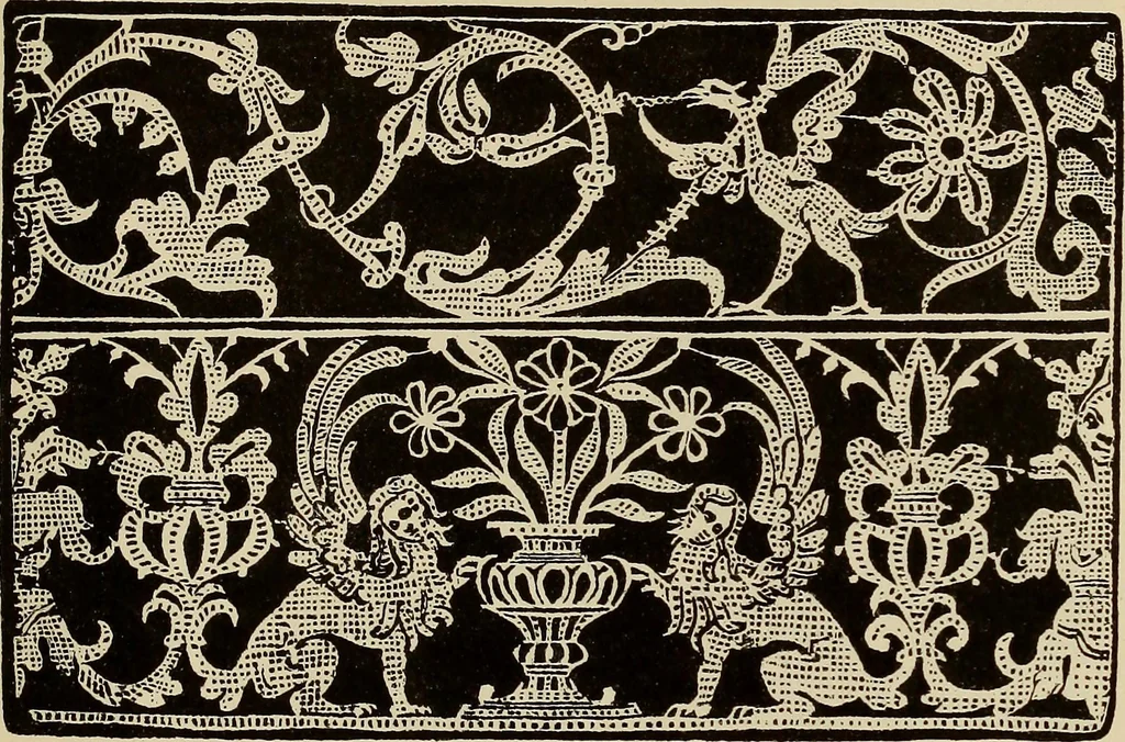 An illustration from Die Krone der kunstfertigen Frauen : Musterbuch, 1691 [i.e. 1601], 1891, leaf 116