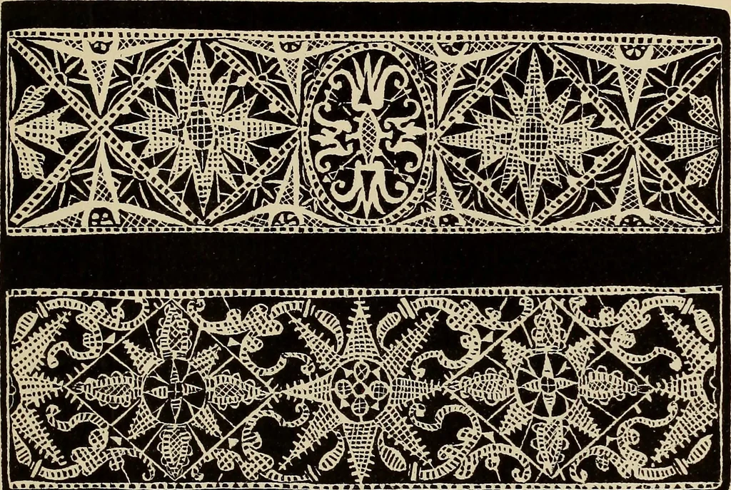 An illustration from Die Krone der kunstfertigen Frauen : Musterbuch, 1691 [i.e. 1601], 1891, leaf 120