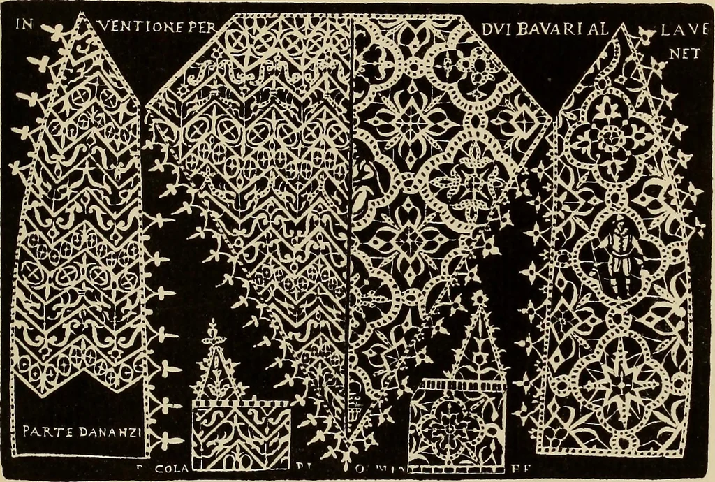 An illustration from Die Krone der kunstfertigen Frauen : Musterbuch, 1691 [i.e. 1601], 1891, leaf 124