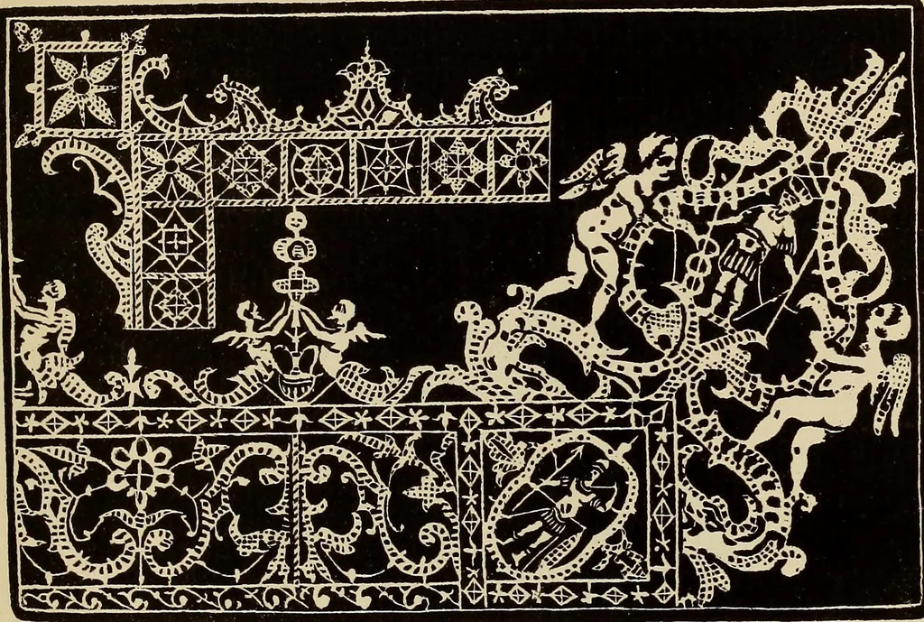 An illustration from Die Krone der kunstfertigen Frauen : Musterbuch, 1691 [i.e. 1601], 1891, leaf 126