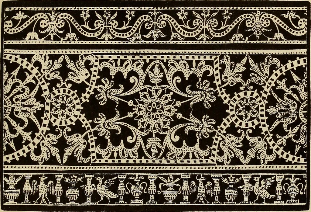 An illustration from Die Krone der kunstfertigen Frauen : Musterbuch, 1691 [i.e. 1601], 1891, leaf 134