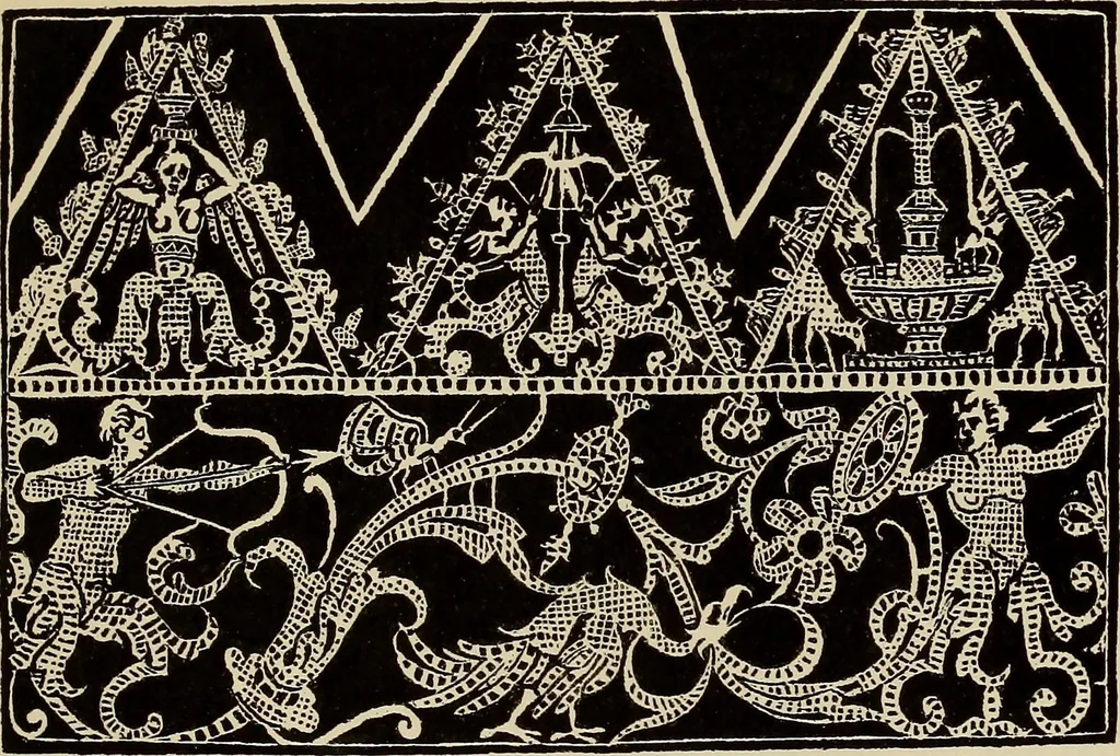 An illustration from Die Krone der kunstfertigen Frauen : Musterbuch, 1691 [i.e. 1601], 1891, leaf 142