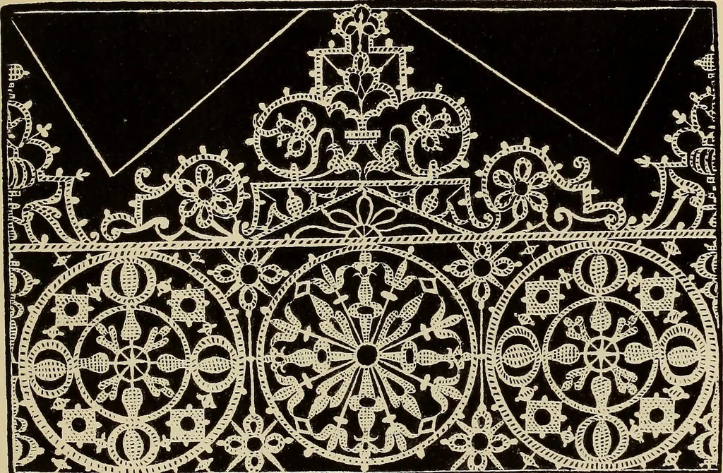 An illustration from Die Krone der kunstfertigen Frauen : Musterbuch, 1691 [i.e. 1601], 1891, leaf 144