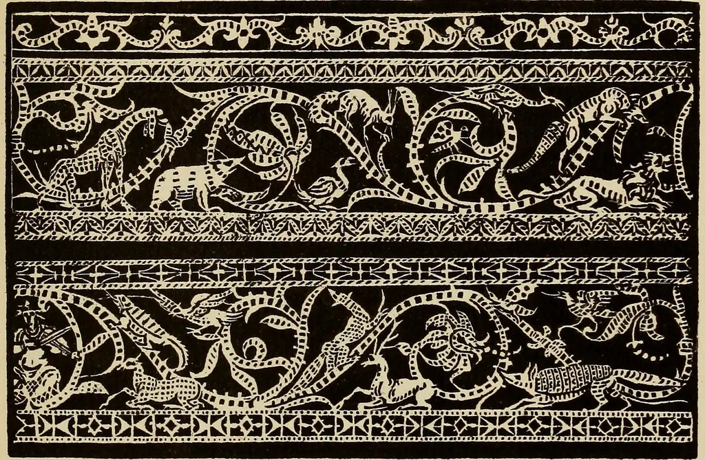 An illustration from Die Krone der kunstfertigen Frauen : Musterbuch, 1691 [i.e. 1601], 1891, leaf 148