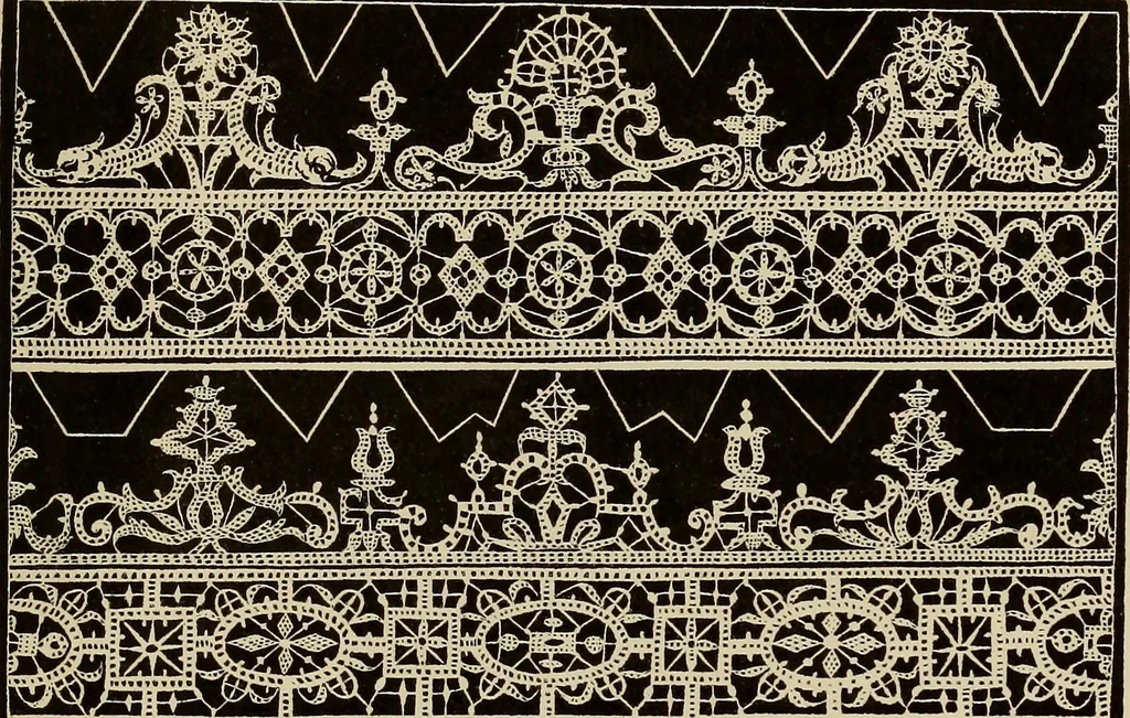 An illustration from Die Krone der kunstfertigen Frauen : Musterbuch, 1691 [i.e. 1601], 1891, leaf 158