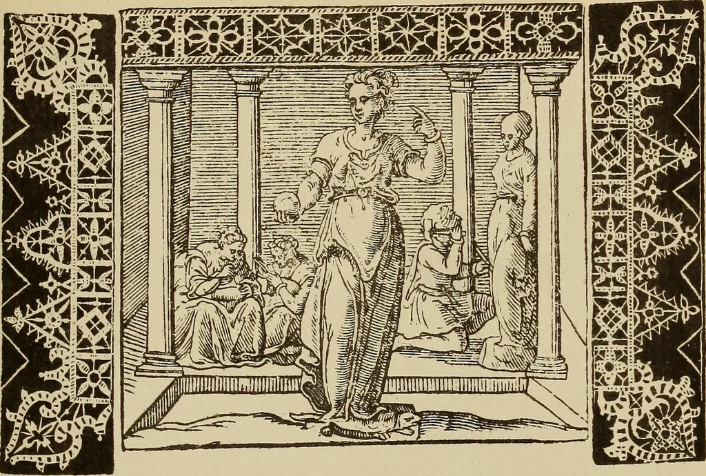 An illustration from Die Krone der kunstfertigen Frauen : Musterbuch, 1691 [i.e. 1601], 1891, leaf 16