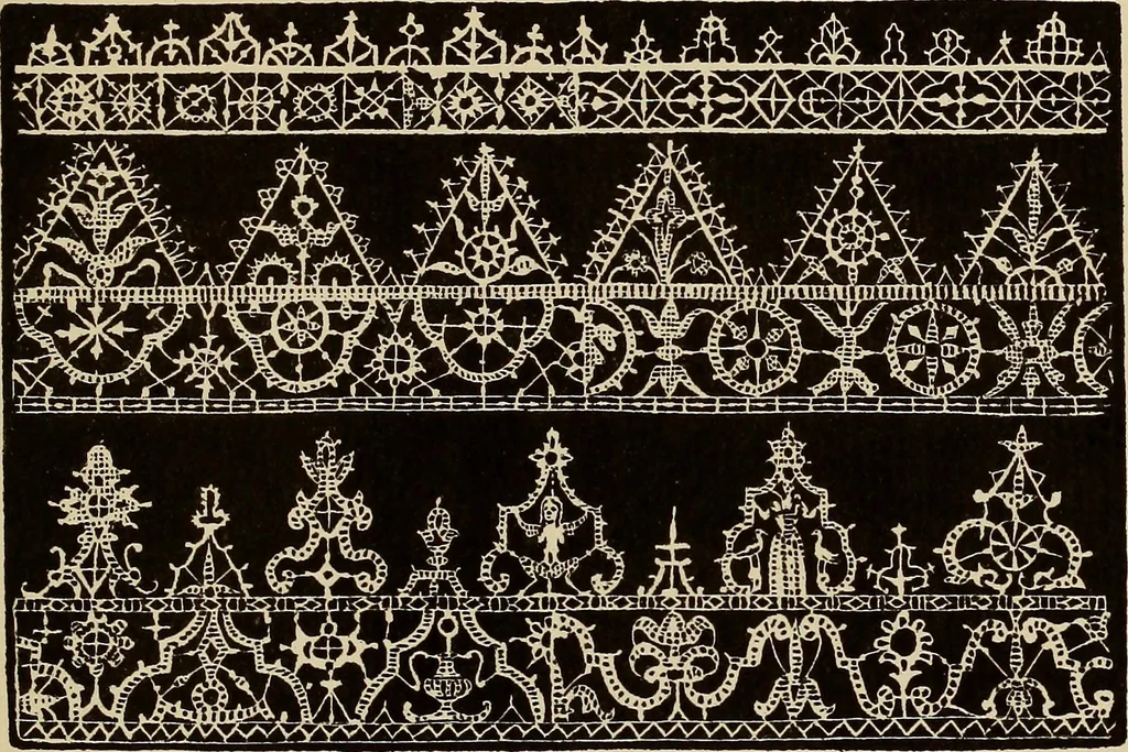 An illustration from Die Krone der kunstfertigen Frauen : Musterbuch, 1691 [i.e. 1601], 1891, leaf 164