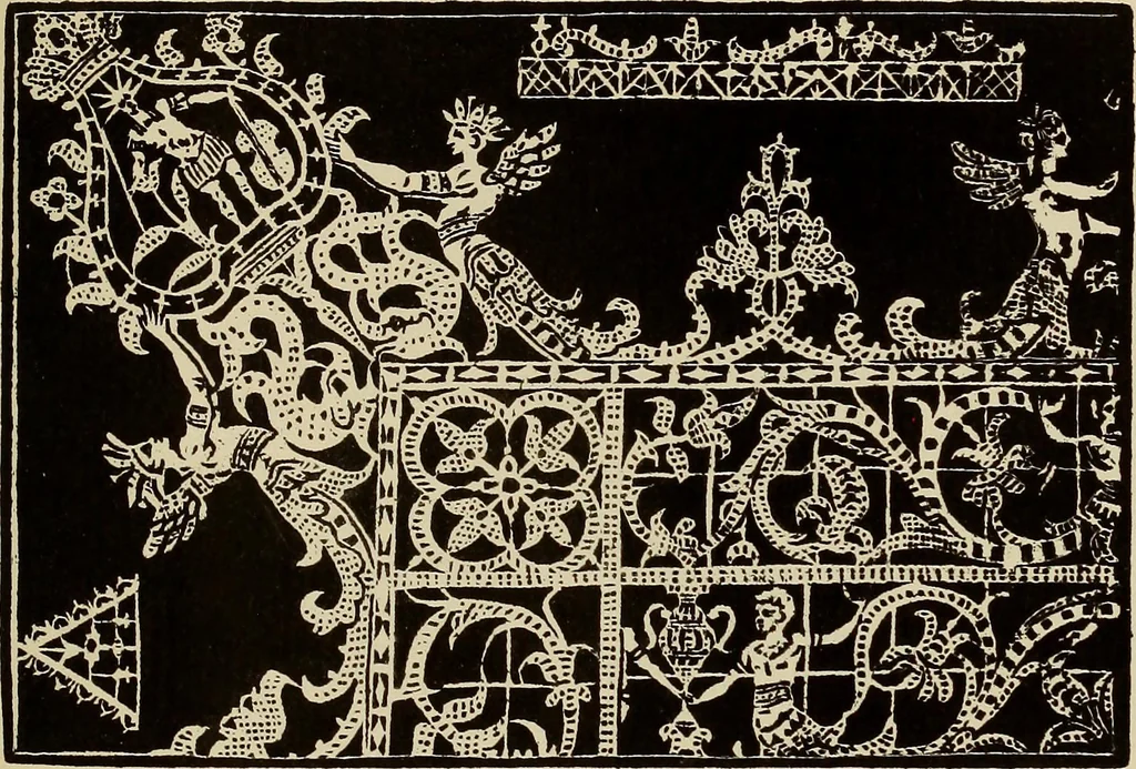 An illustration from Die Krone der kunstfertigen Frauen : Musterbuch, 1691 [i.e. 1601], 1891, leaf 168