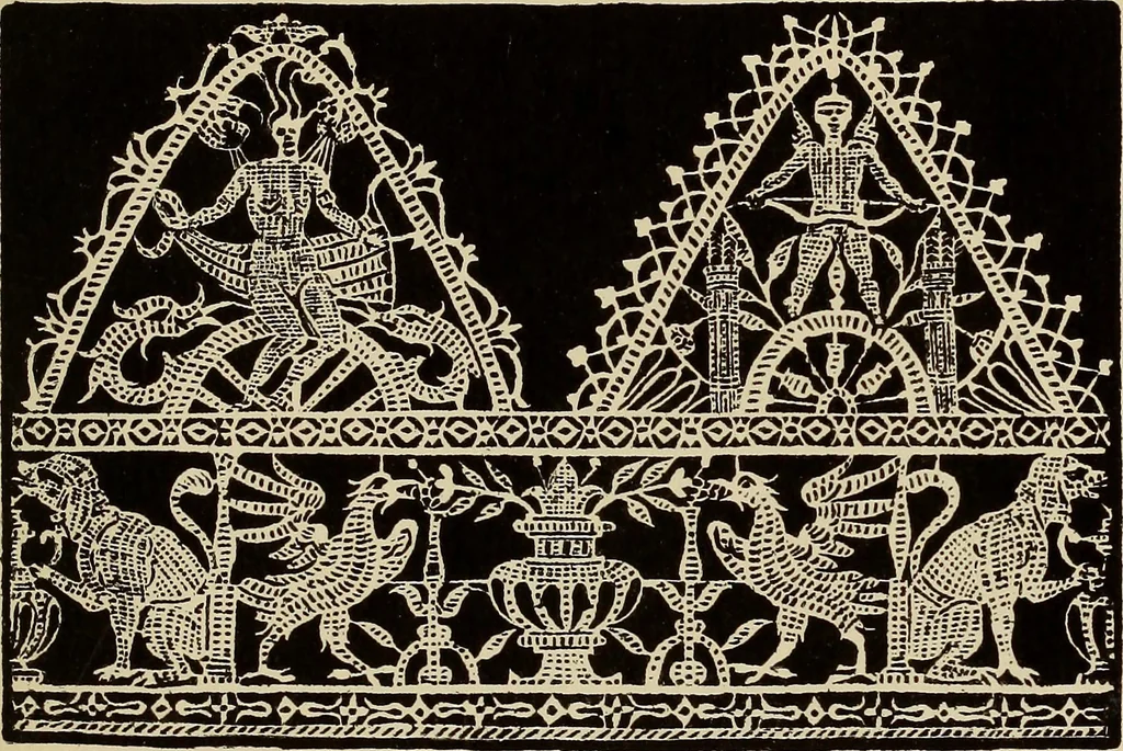An illustration from Die Krone der kunstfertigen Frauen : Musterbuch, 1691 [i.e. 1601], 1891, leaf 170