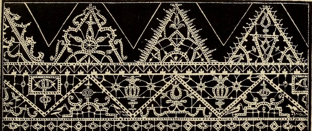 An illustration from Die Krone der kunstfertigen Frauen : Musterbuch, 1691 [i.e. 1601], 1891, leaf 174