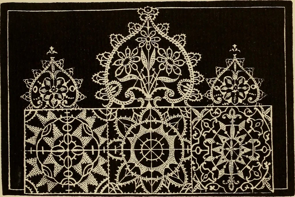An illustration from Die Krone der kunstfertigen Frauen : Musterbuch, 1691 [i.e. 1601], 1891, leaf 18